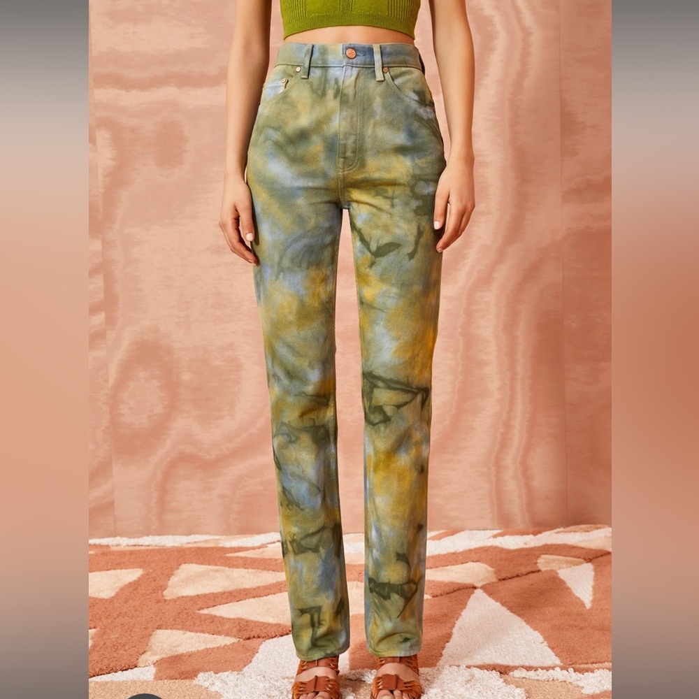 Ulla Johnson malachite Agnes jeans